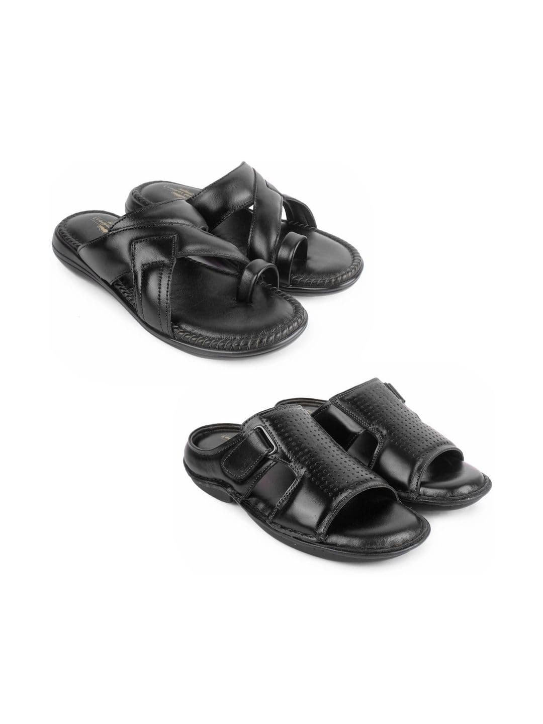 feather leather Men Comfort Sandals - view 1