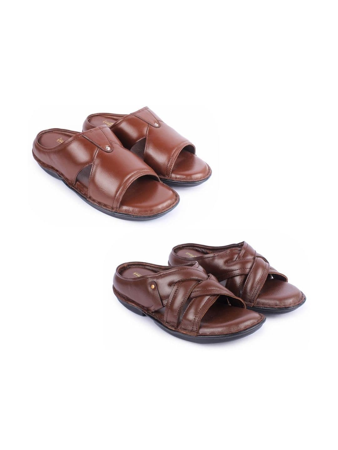 feather leather Men Comfort Sandals - view 1