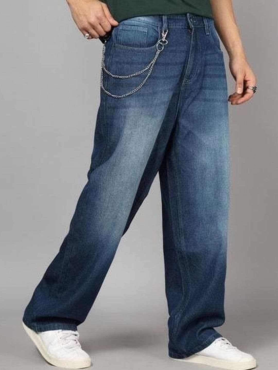me Queen Men Straight Fit Mid-Rise Light Fade Jeans - view 1
