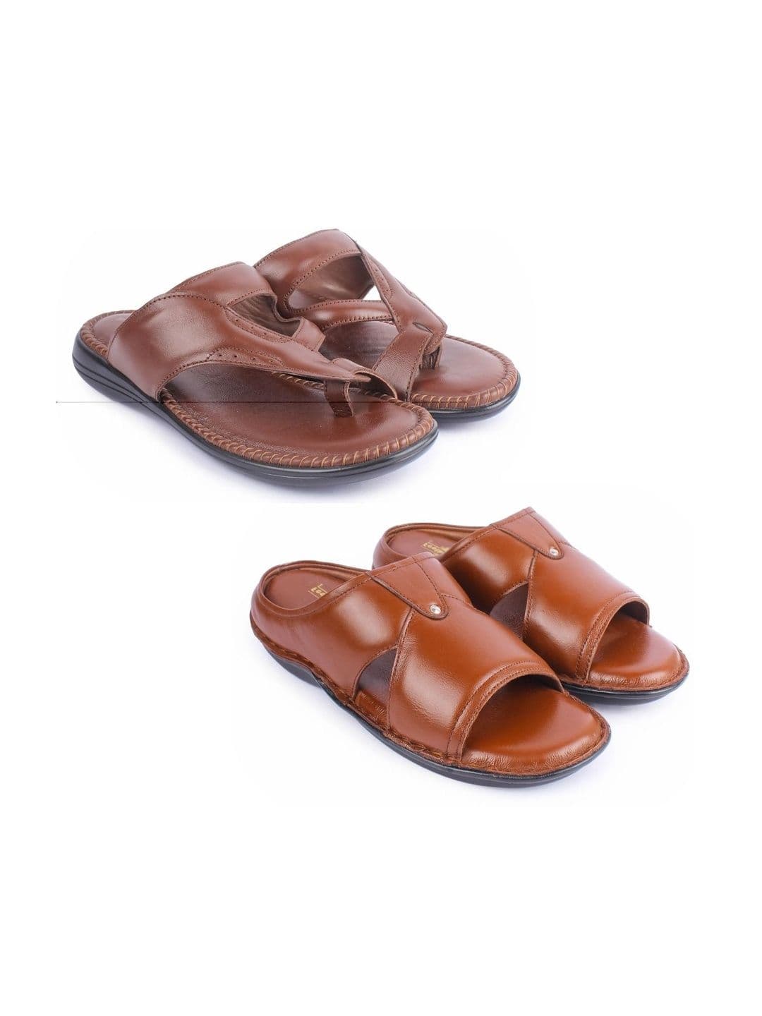 feather leather Men Comfort Sandals - view 1