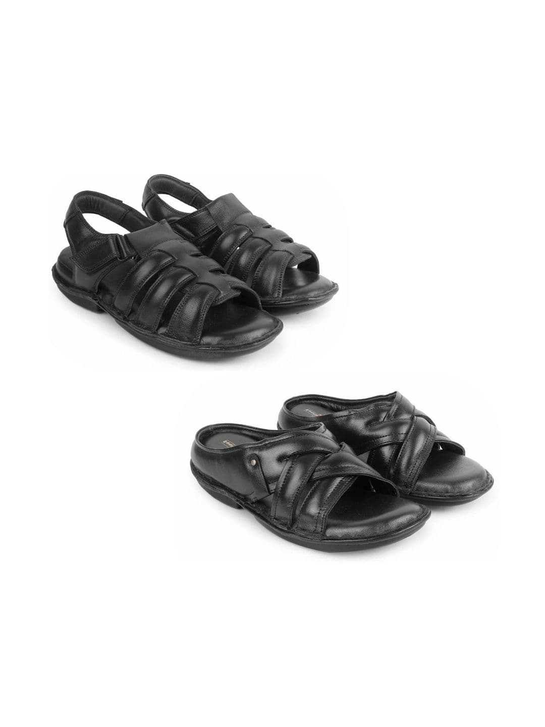 feather leather Men Comfort Sandals - view 1