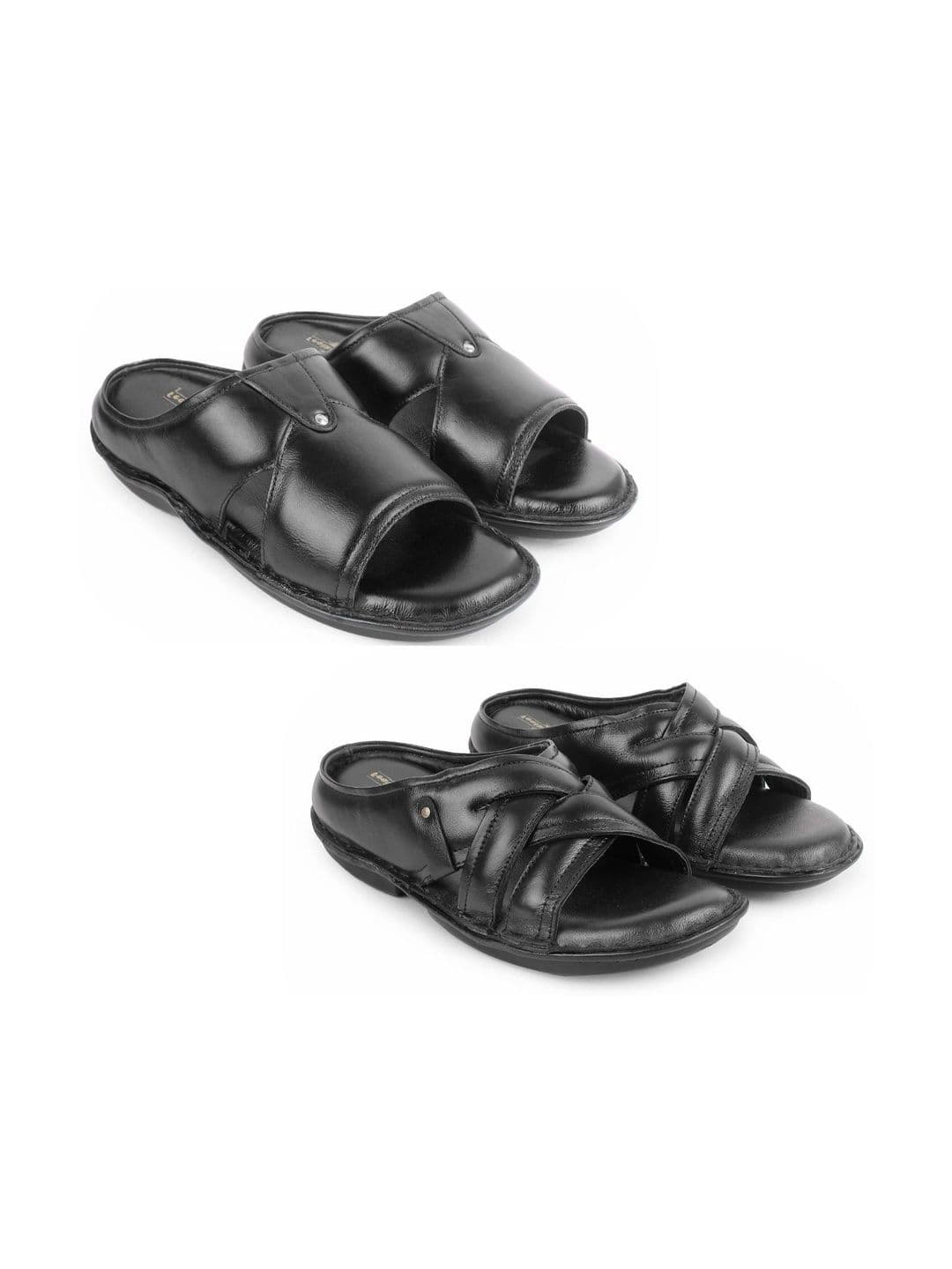 feather leather Men Comfort Sandals - view 1