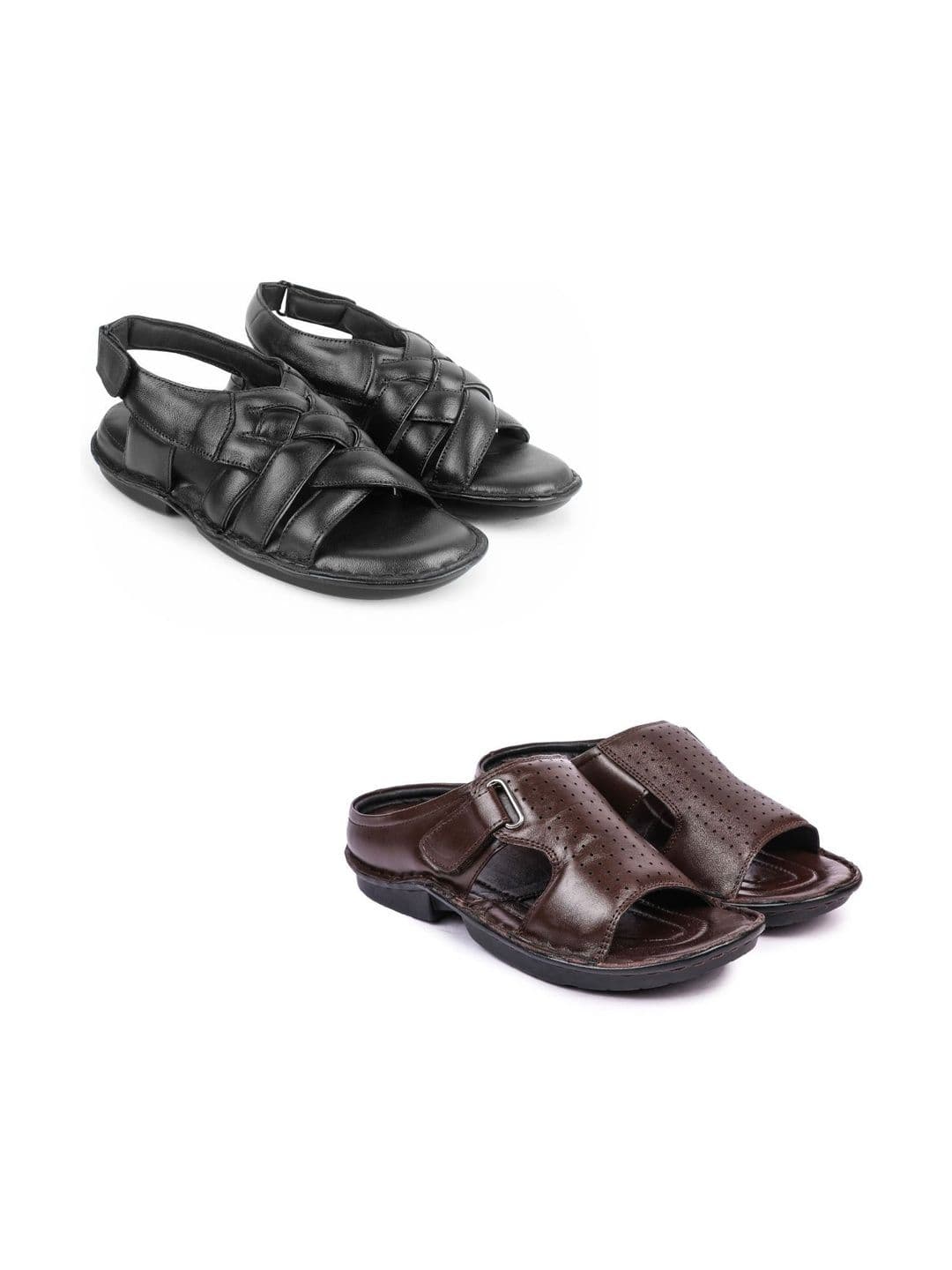 feather leather Men Comfort Sandals - view 1