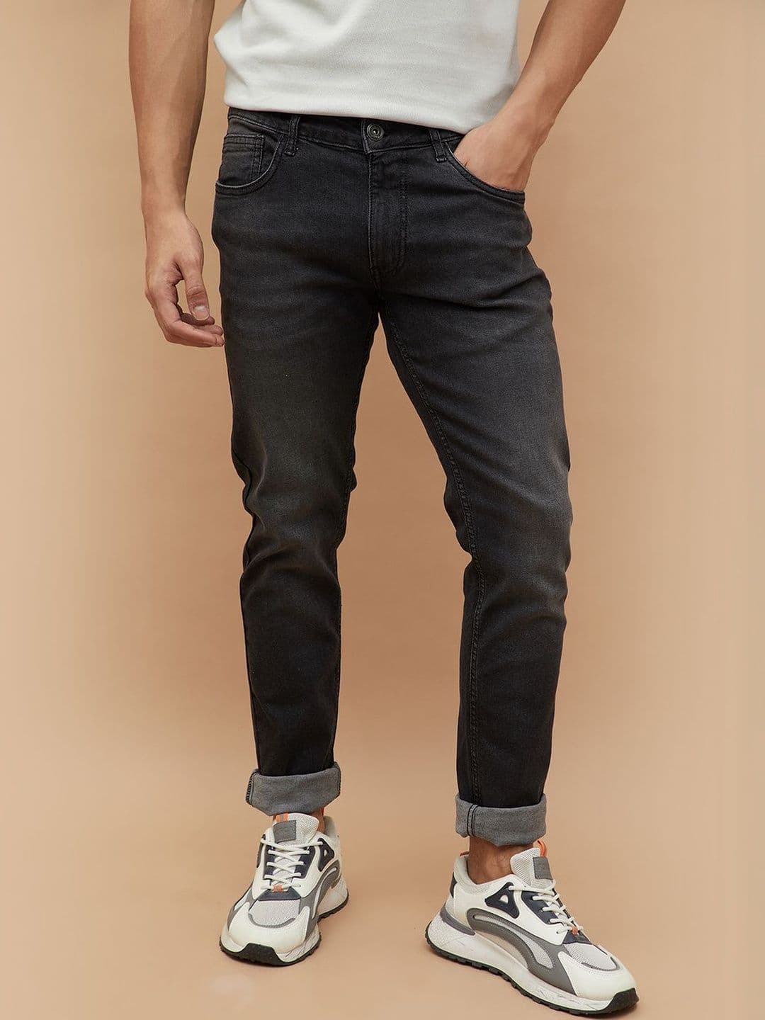 Forca by Lifestyle Men Skinny Fit Mid-Rise Light Fade Jeans - view 1