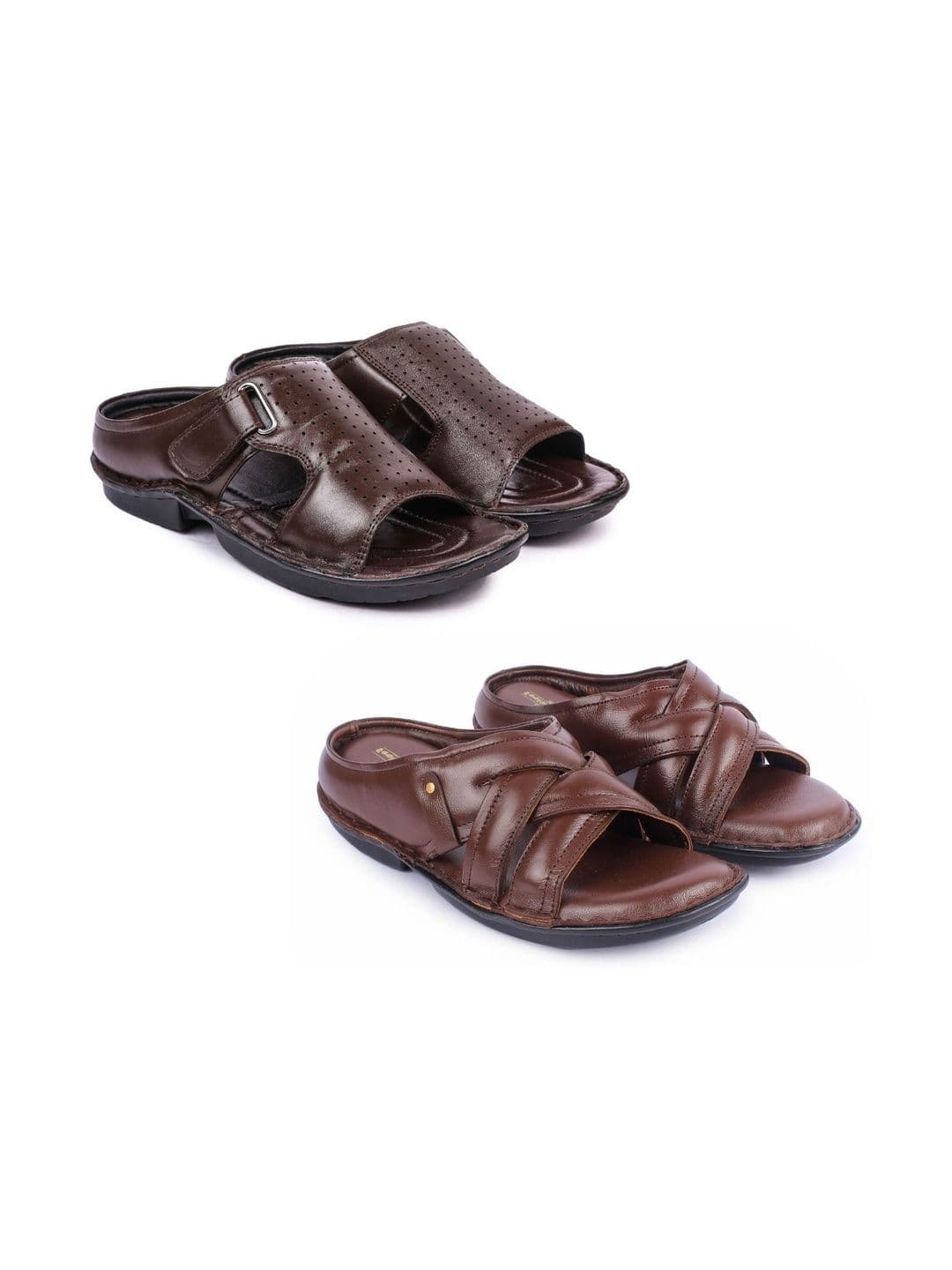 feather leather Men Comfort Sandals - view 1