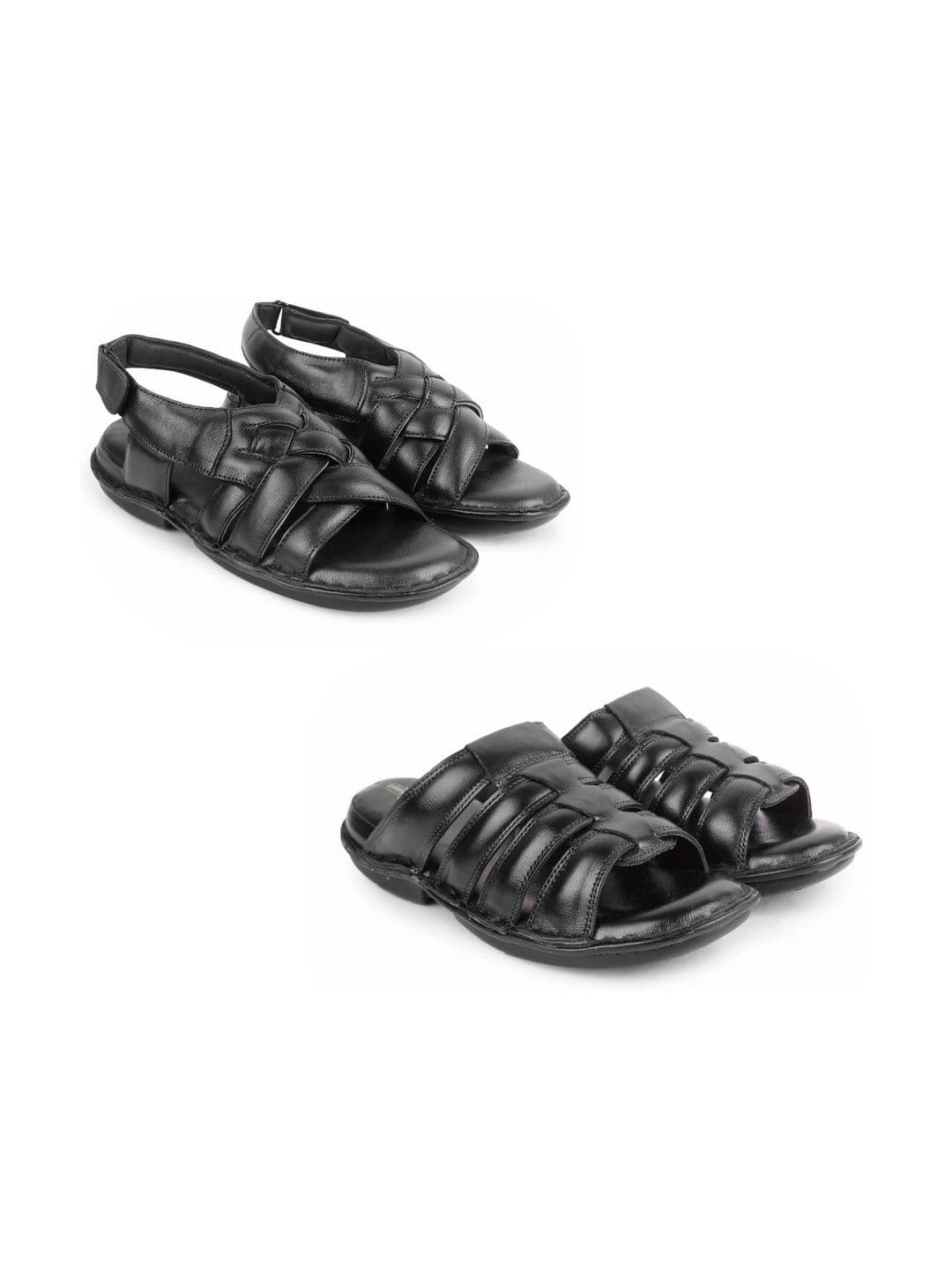 feather leather Men Comfort Sandals - view 1
