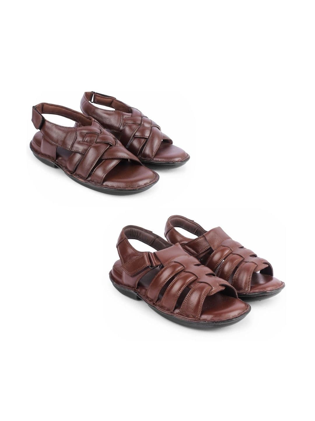 feather leather Men Comfort Sandals - view 1