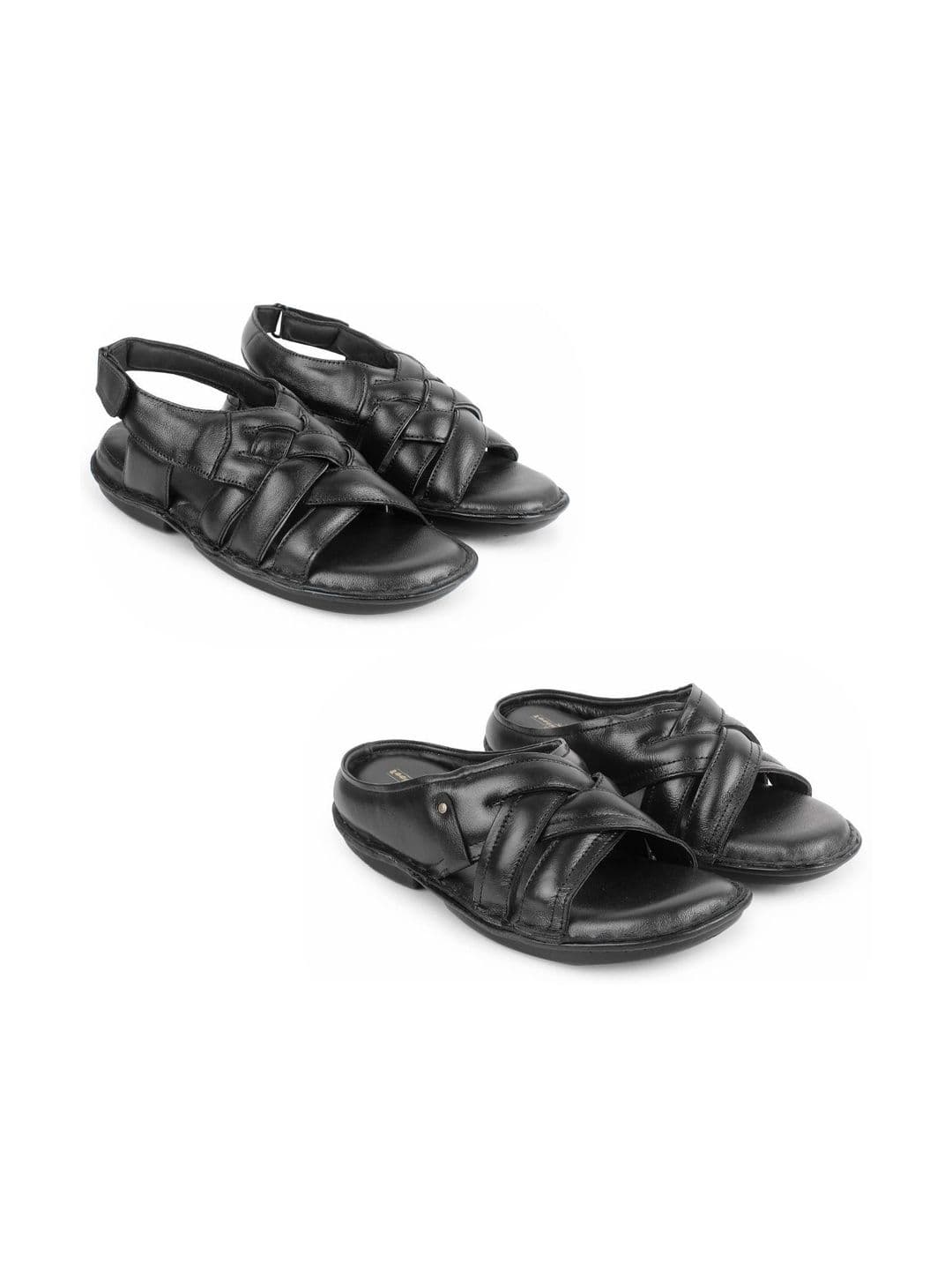 feather leather Men Core Sandals - view 1