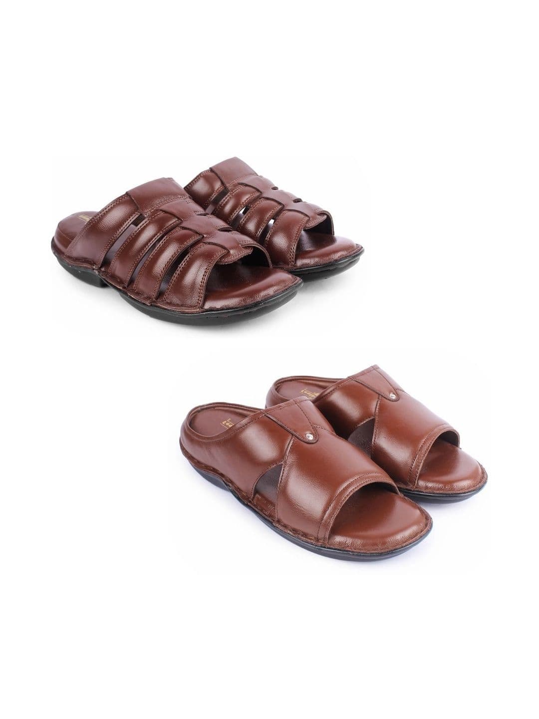 feather leather Men Comfort Sandals - view 1