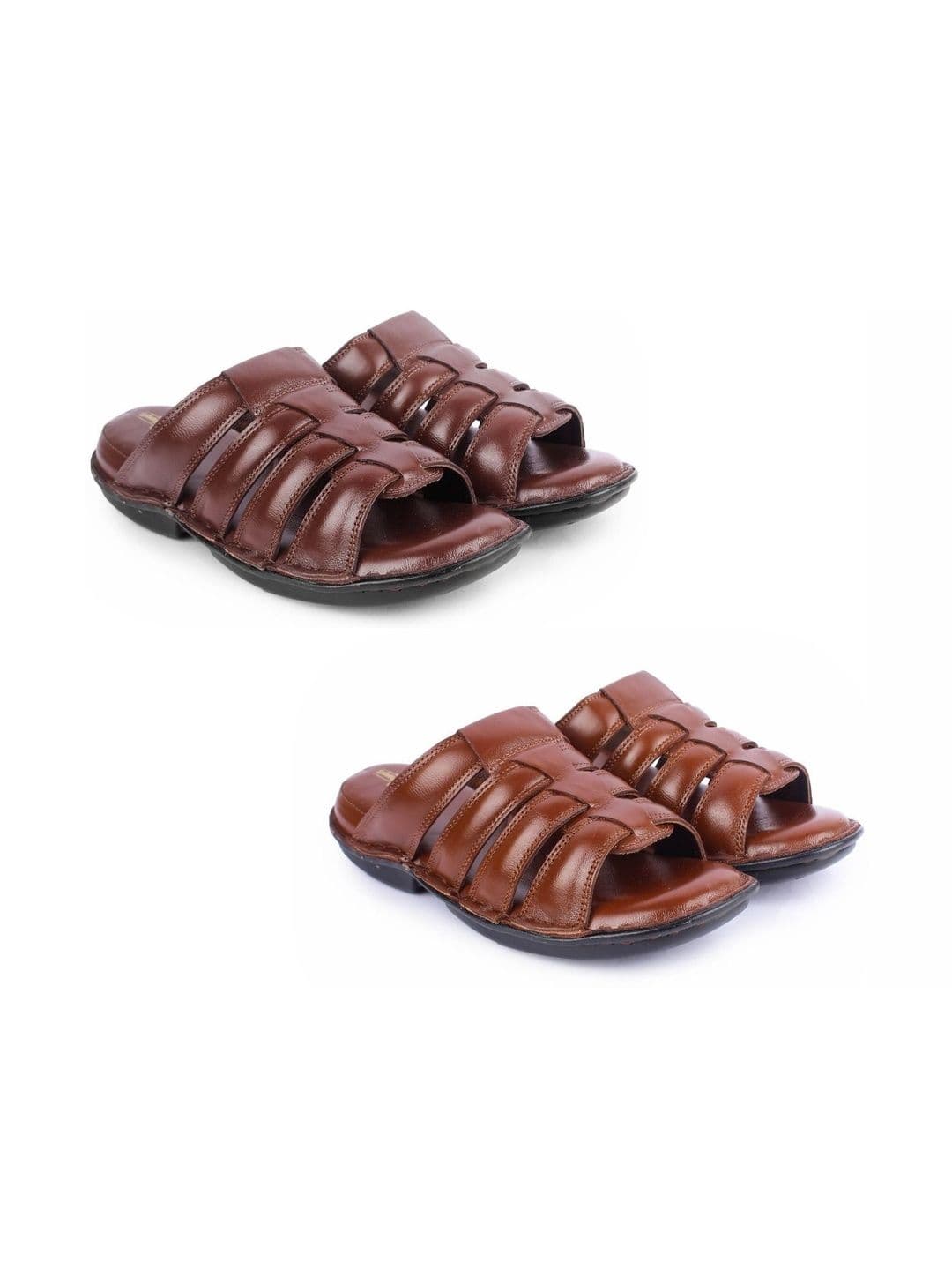 feather leather Men Comfort Sandals - view 1