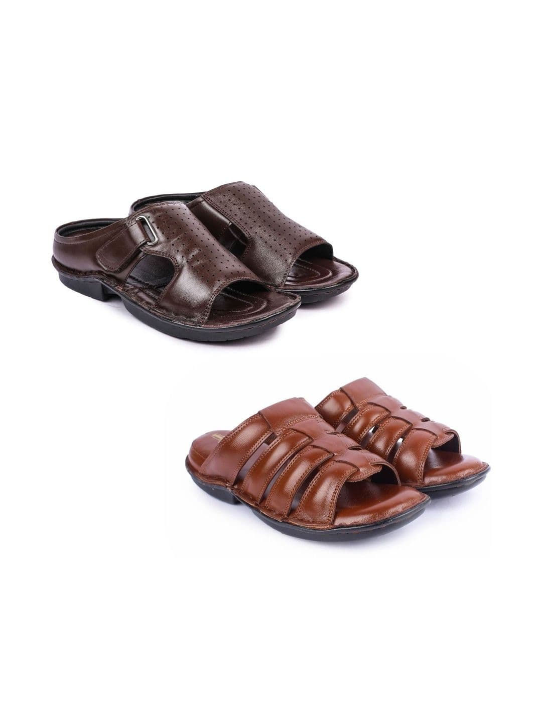 feather leather Men Comfort Sandals - view 1