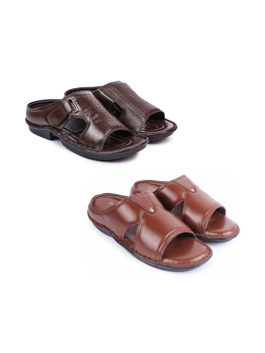 feather leather Men Comfort Sandals - view 1