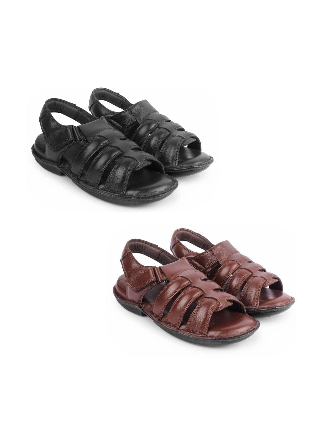 feather leather Men Comfort Sandals - view 1