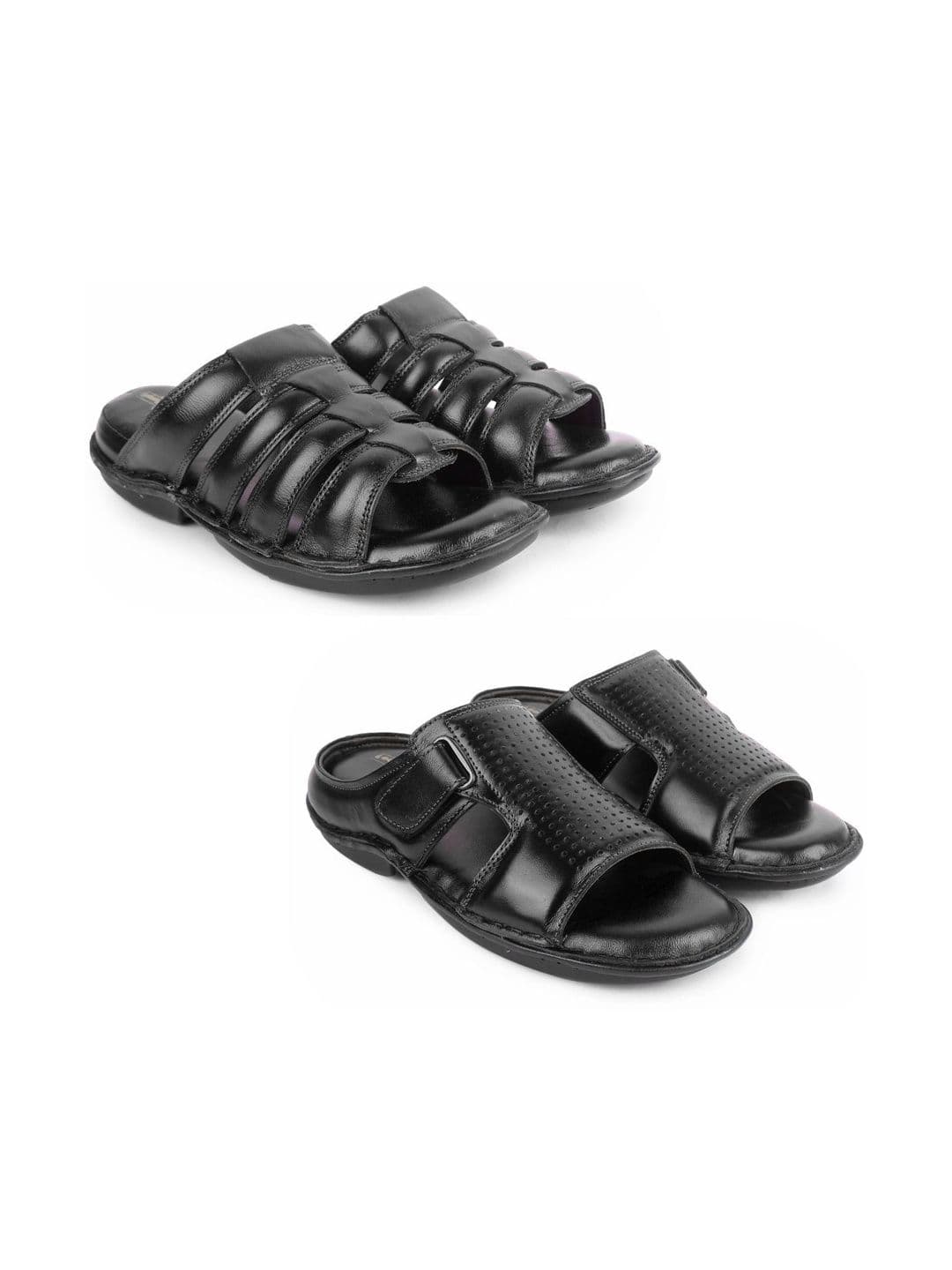 feather leather Men Comfort Sandals - view 1