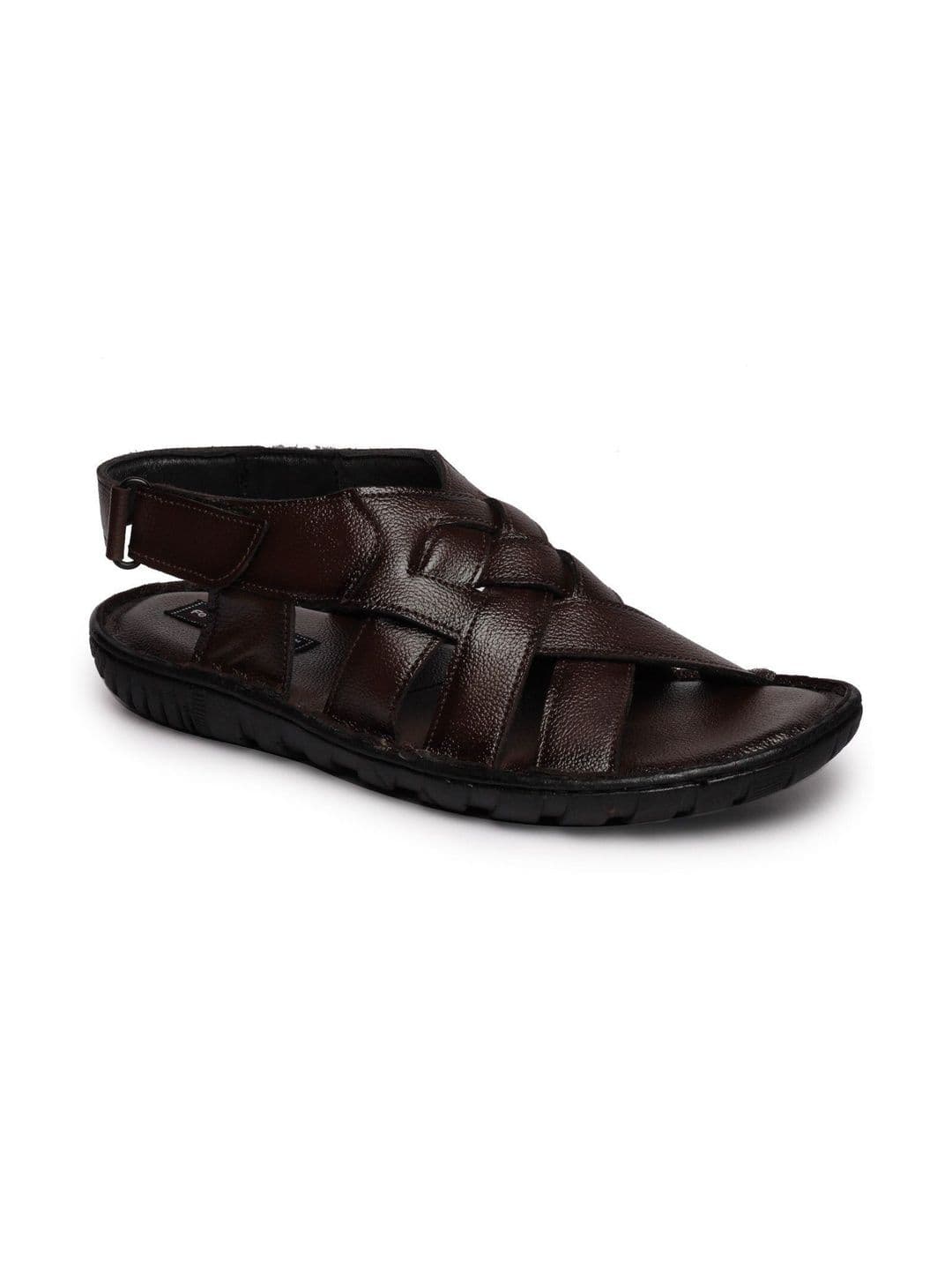 feather leather Men Leather Gladiators Sandals - view 1