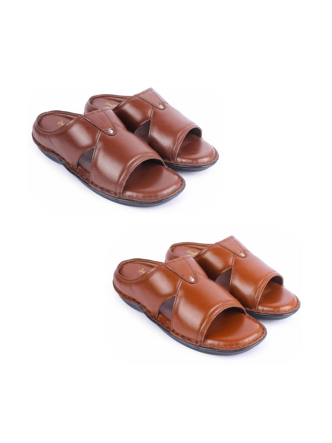 feather leather Men Comfort Sandals - view 1