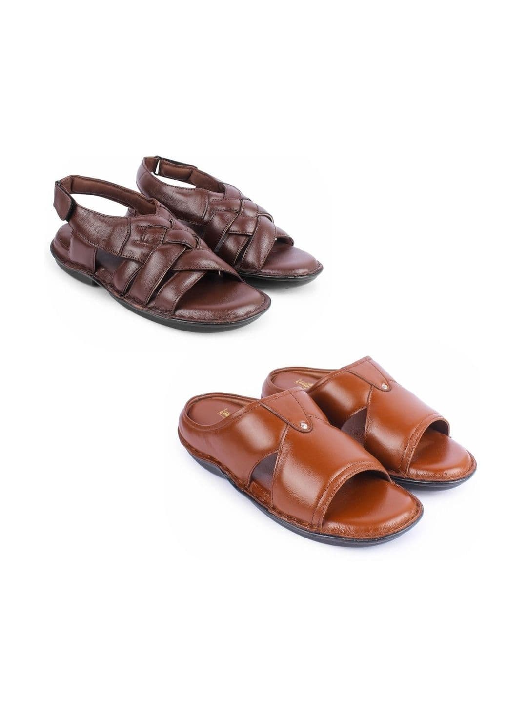 feather leather Men Comfort Sandals - view 1