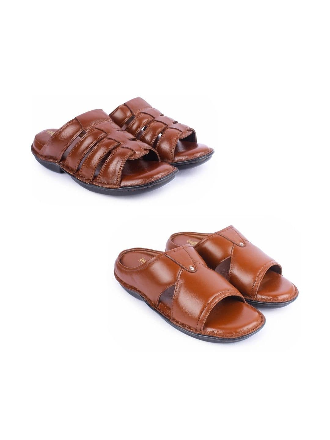 feather leather Men Comfort Sandals - view 1