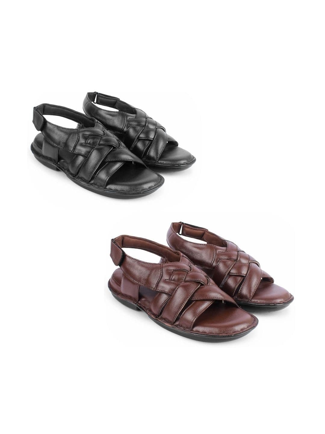 feather leather Men Comfort Sandals - view 1