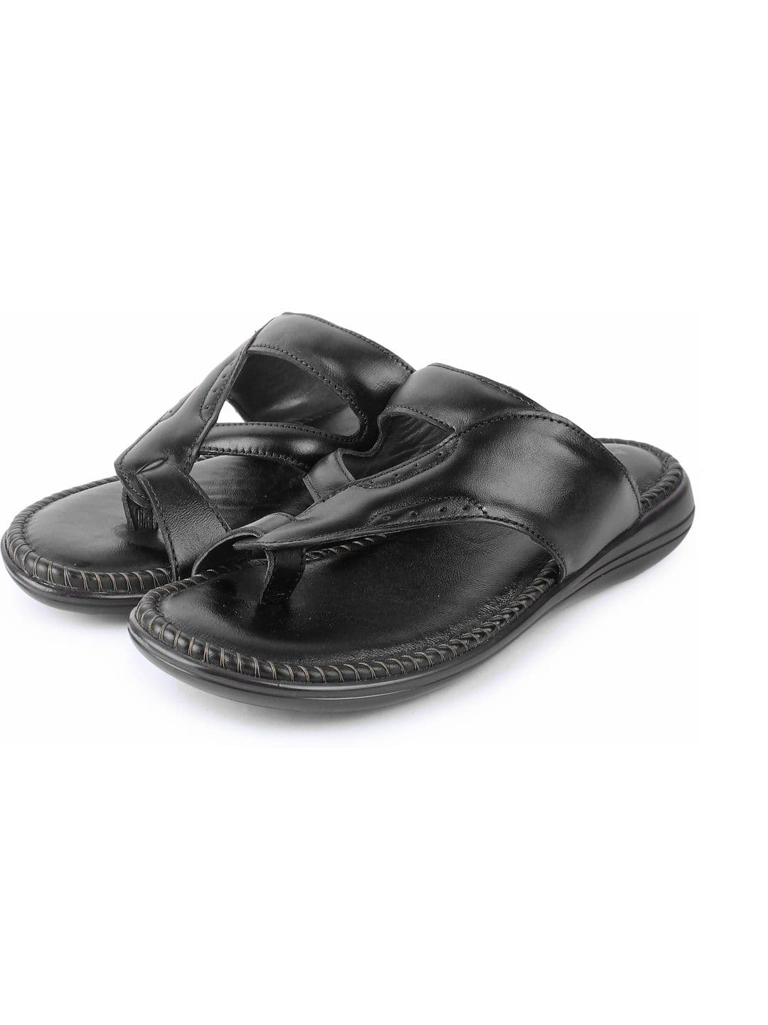 feather leather Men Comfort Sandals - view 1