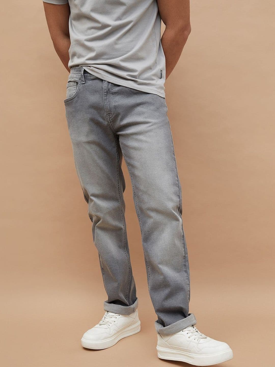 Fame Forever by Lifestyle Men Straight Fit Mid-Rise Light Fade Jeans - view 1