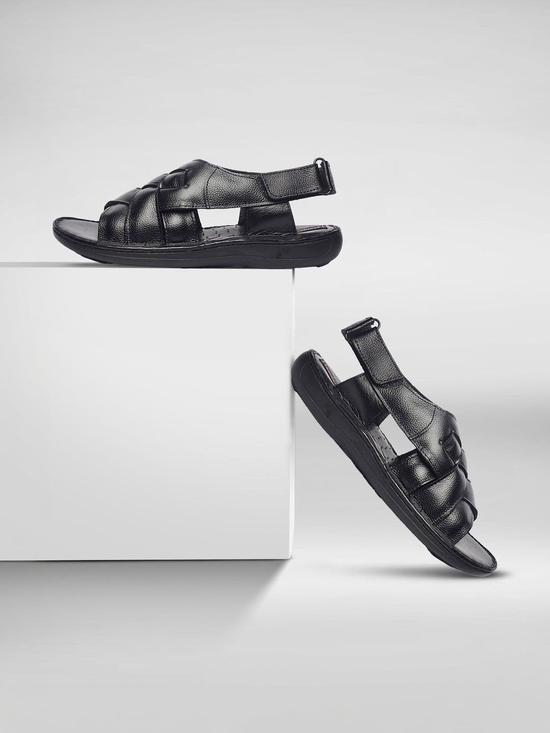 feather leather Men Leather Comfort Sandals - view 1