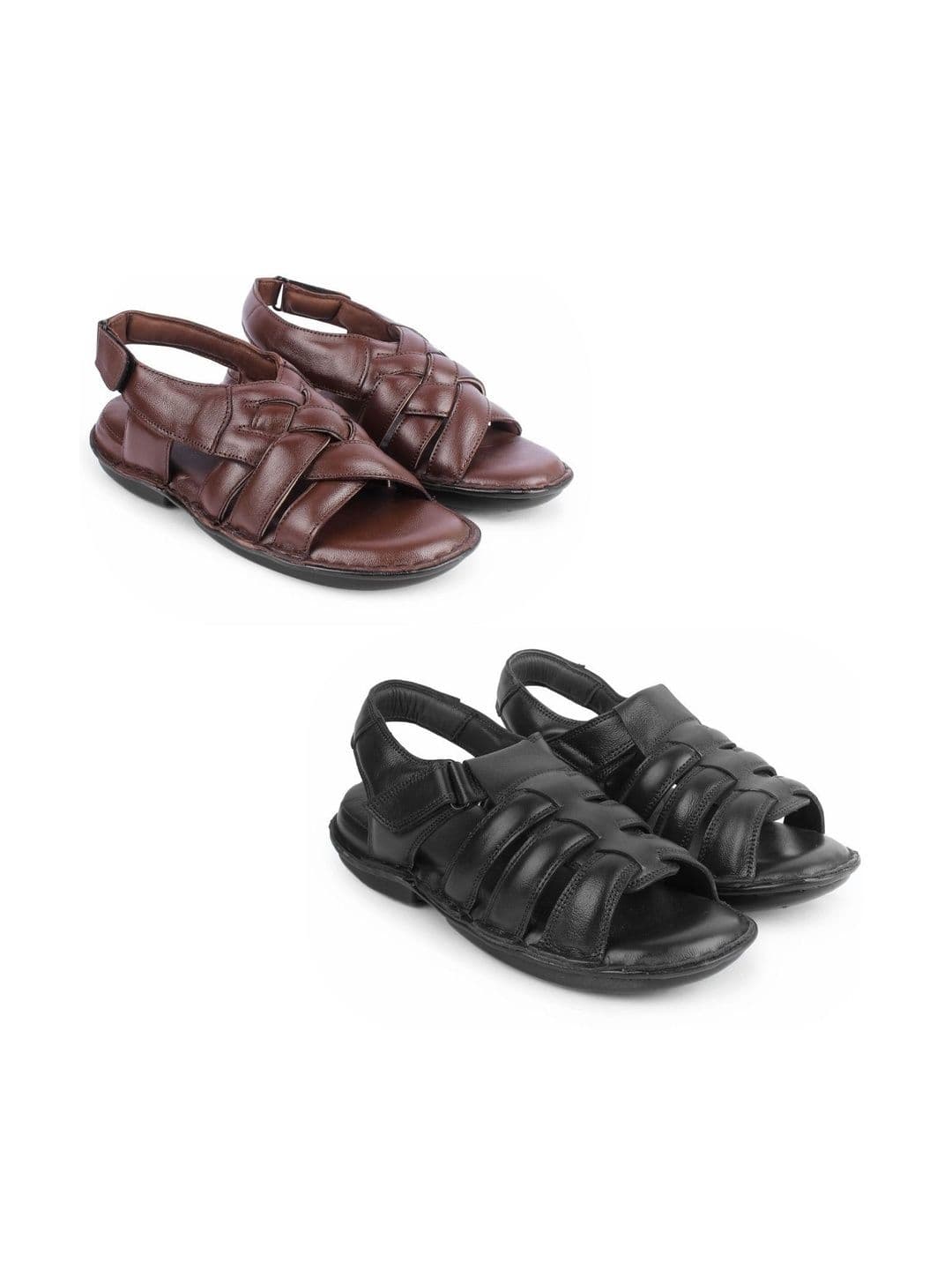 feather leather Men Comfort Sandals - view 1