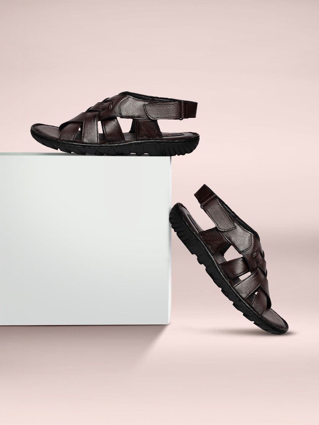 feather leather Men Leather Comfort Sandals - view 1