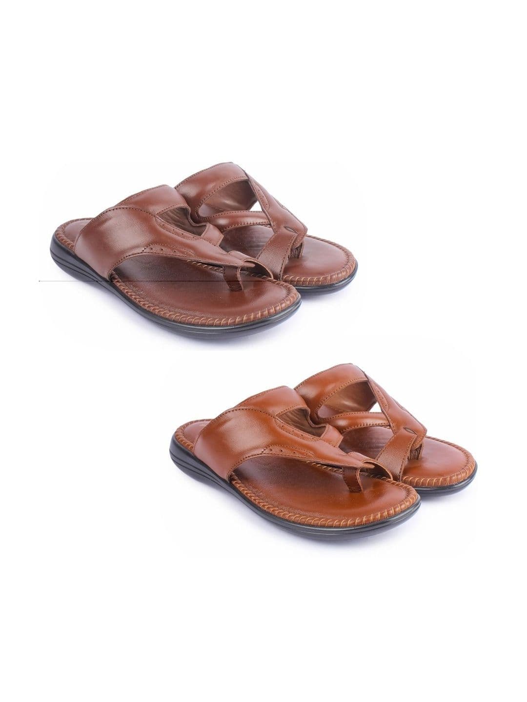 feather leather Men Comfort Sandals - view 1