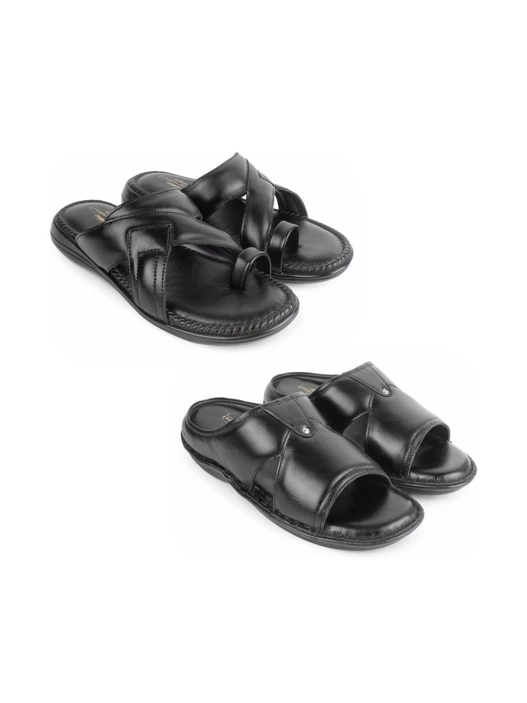 feather leather Men Comfort Sandals - view 1