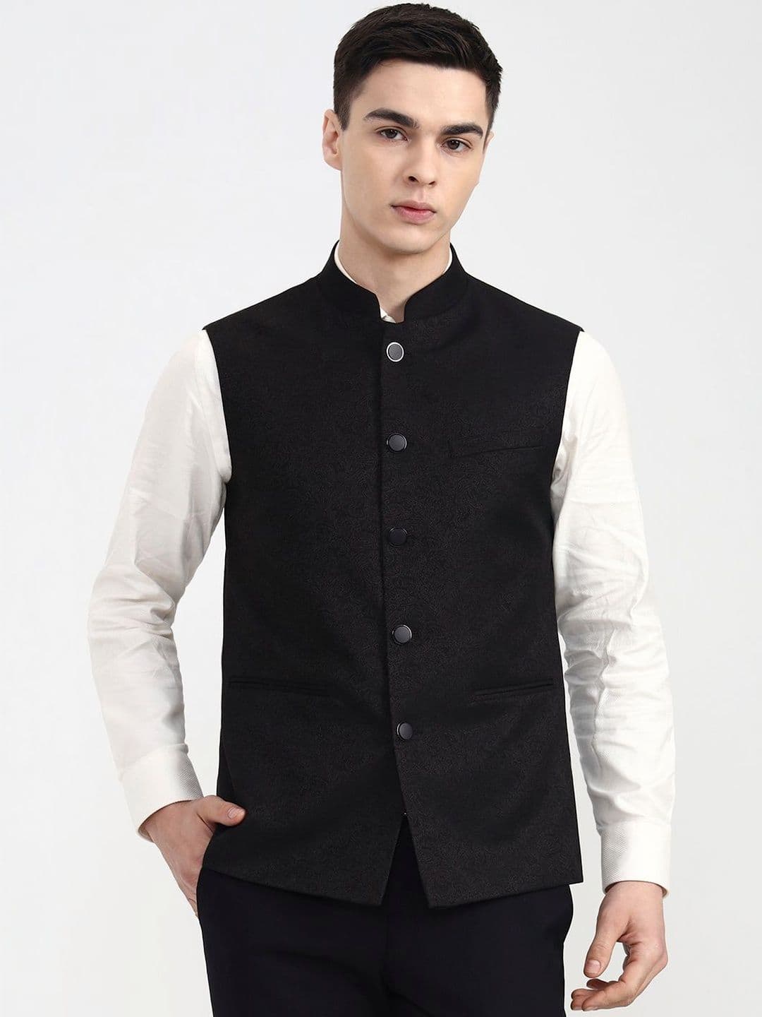 WYRE Men Knitted and Woven Jacket - view 1