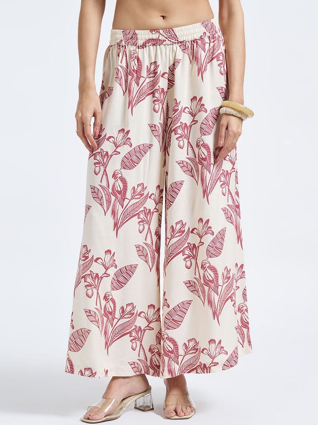 RANGMANCH BY PANTALOONS Women Floral Printed Ethnic Palazzos - view 1