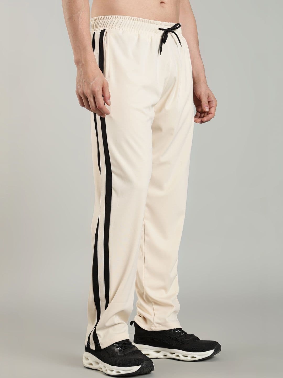 SWADESI STUFF Men Striped Mid-Rise Regular Track Pants - view 1