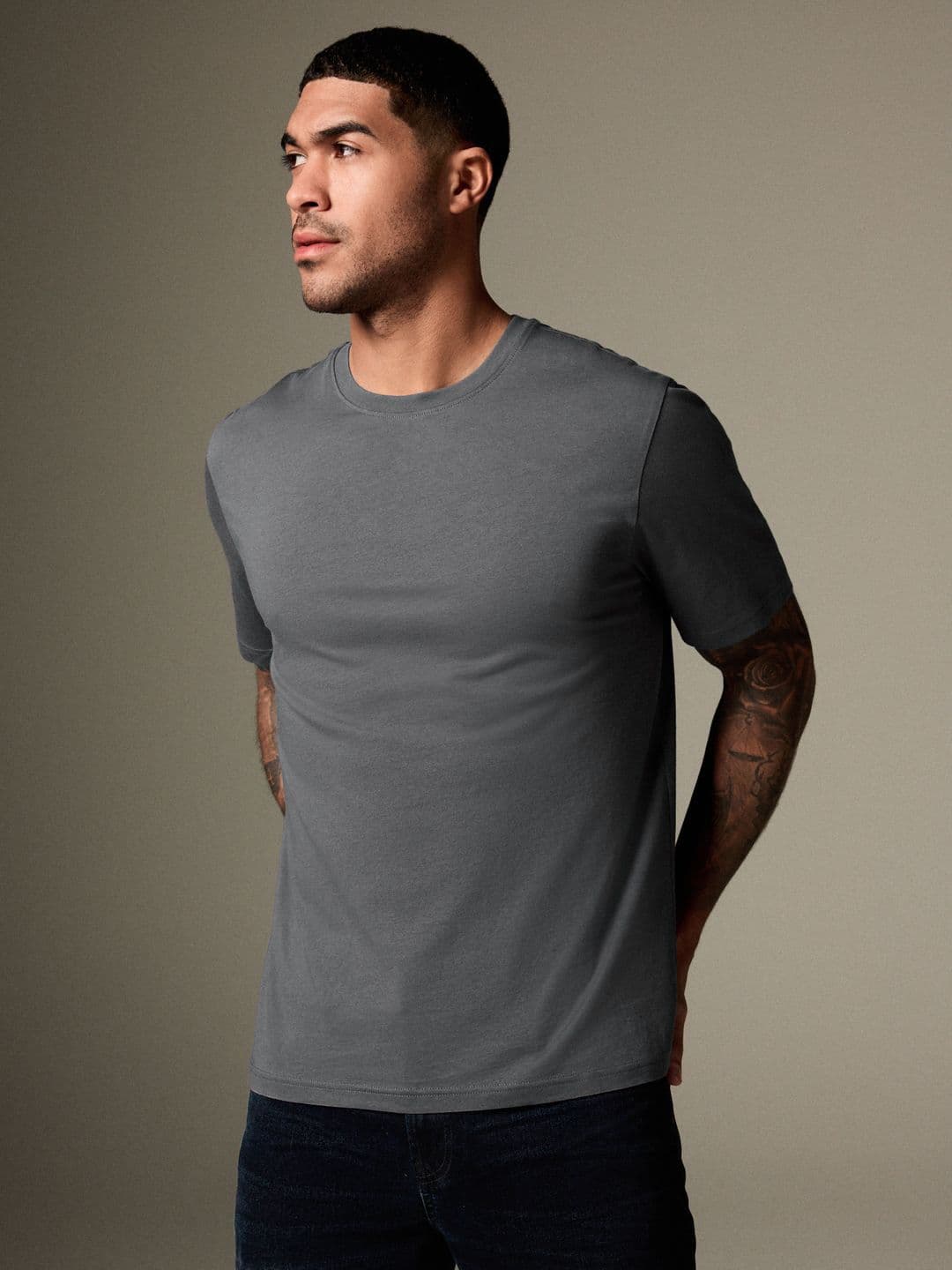 NEXT Pure Cotton Slim Fit T-shirt - view 1