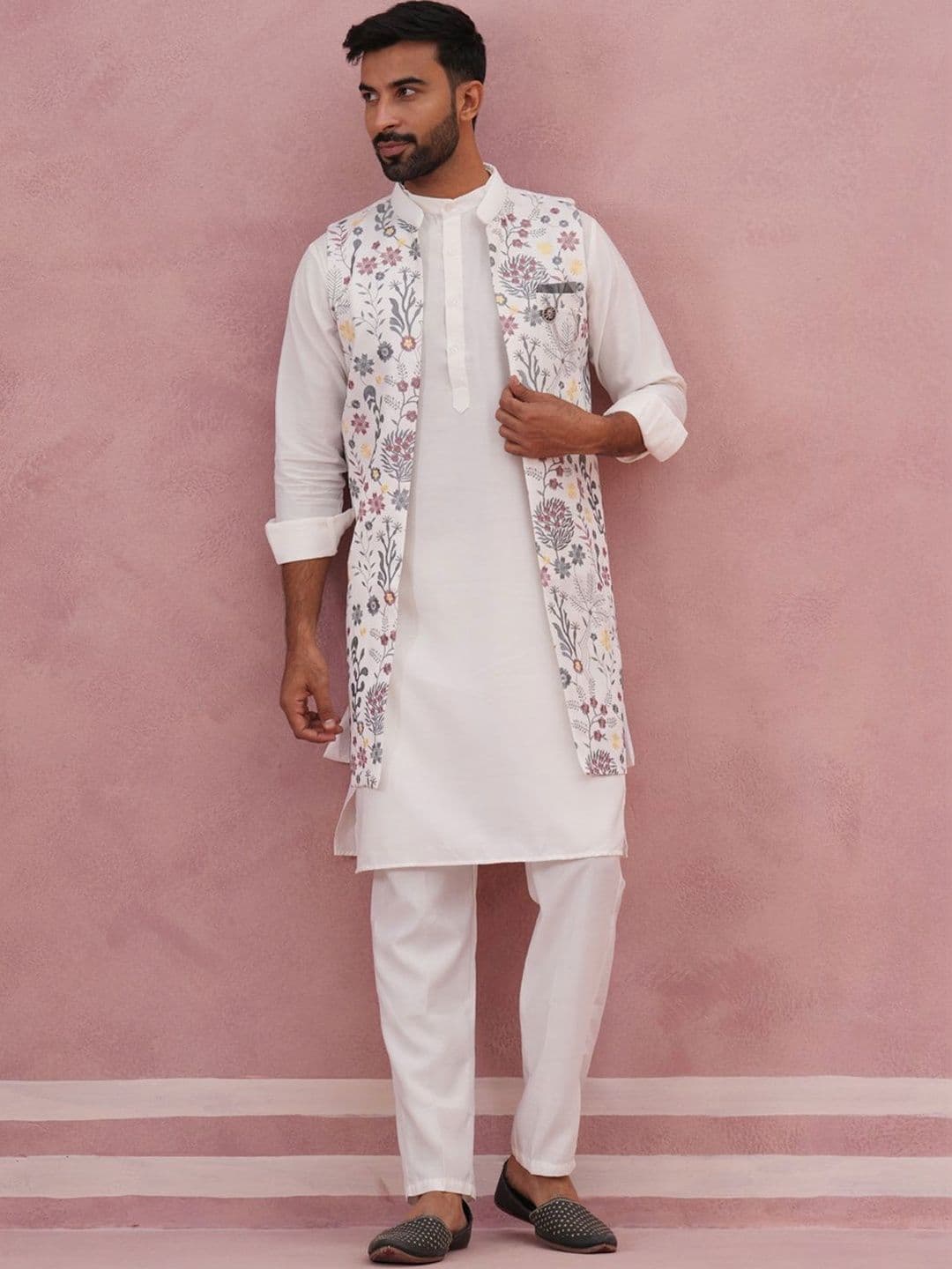Jompers Embroidered Sherwani Set - view 1