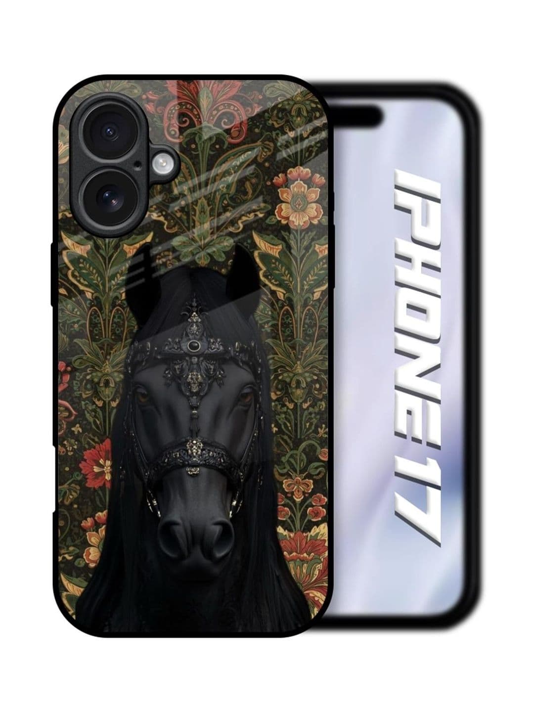 QRIOH Floral Printed iPhone 17 Back Case Mobile Accessories