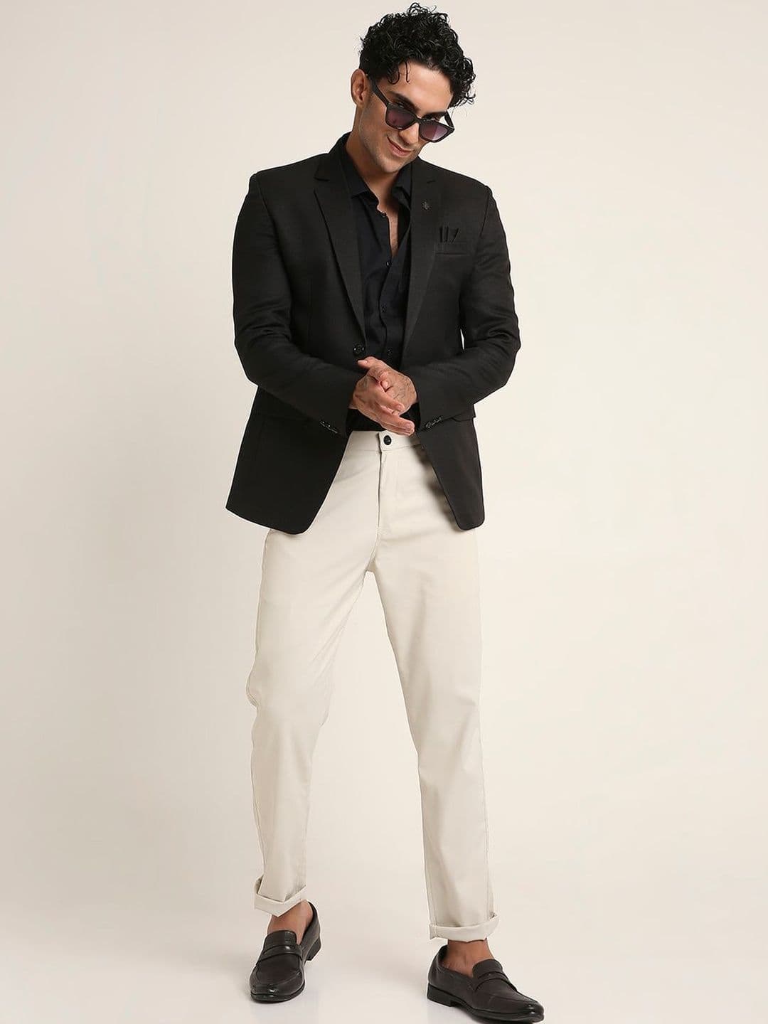 UR ETHICS Slim Fit Single-Breasted Blazer - view 1