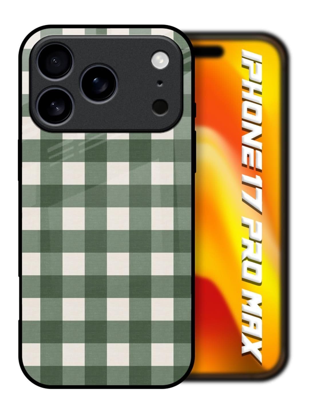 QRIOH Geometric Printed iPhone 17 Pro Max Back Case Mobile Accessories