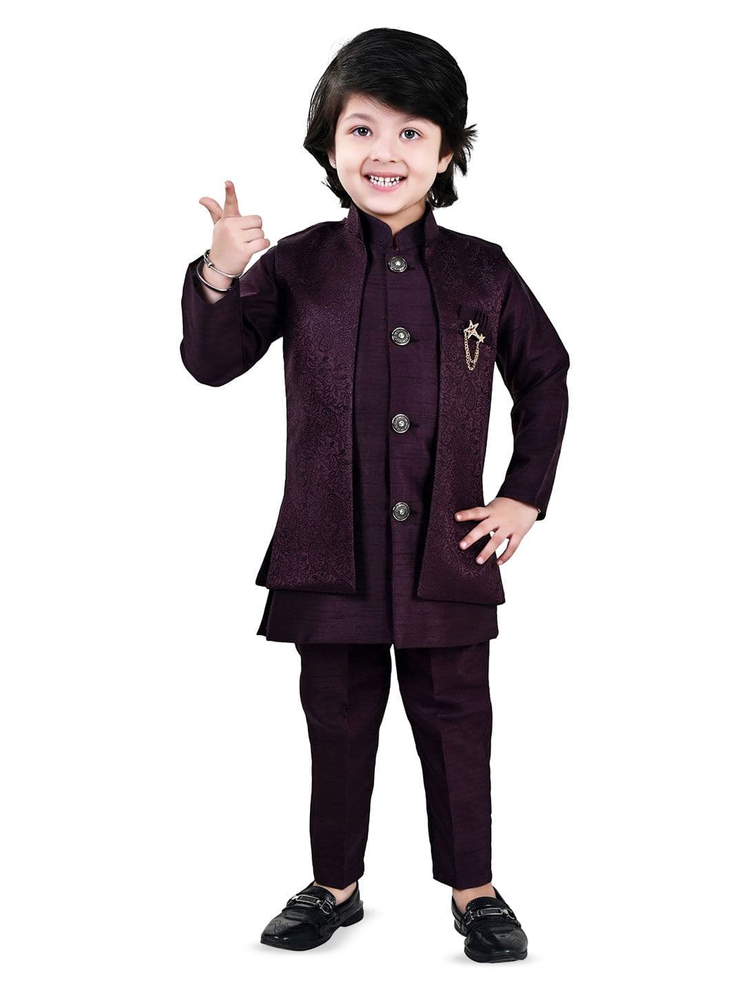 Arshia Fashions Boys Embroidered Sherwani