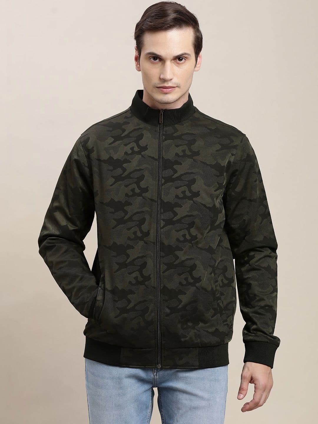 Turtle Men Camouflage Windcheater Bomber Jacket - view 1