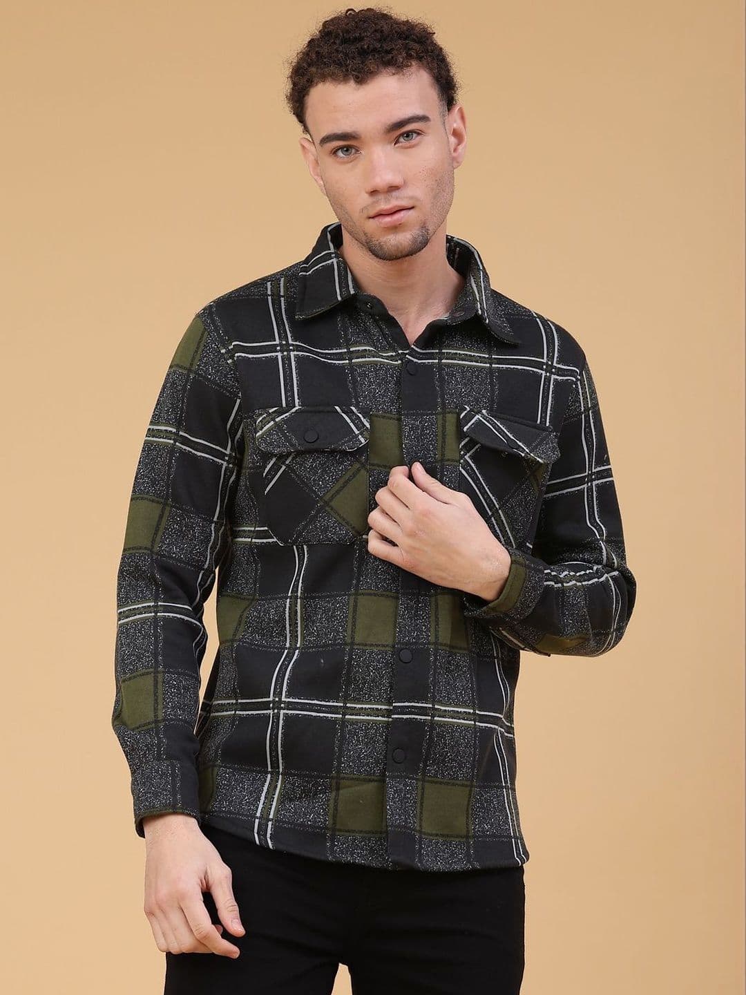 V-Mart Men Checked Casual Shirt - view 1