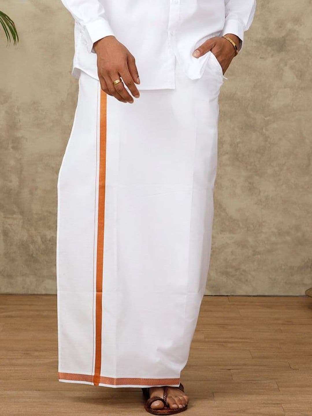 Ramraj Men Cotton Blend Dhoti Dhotis - view 1