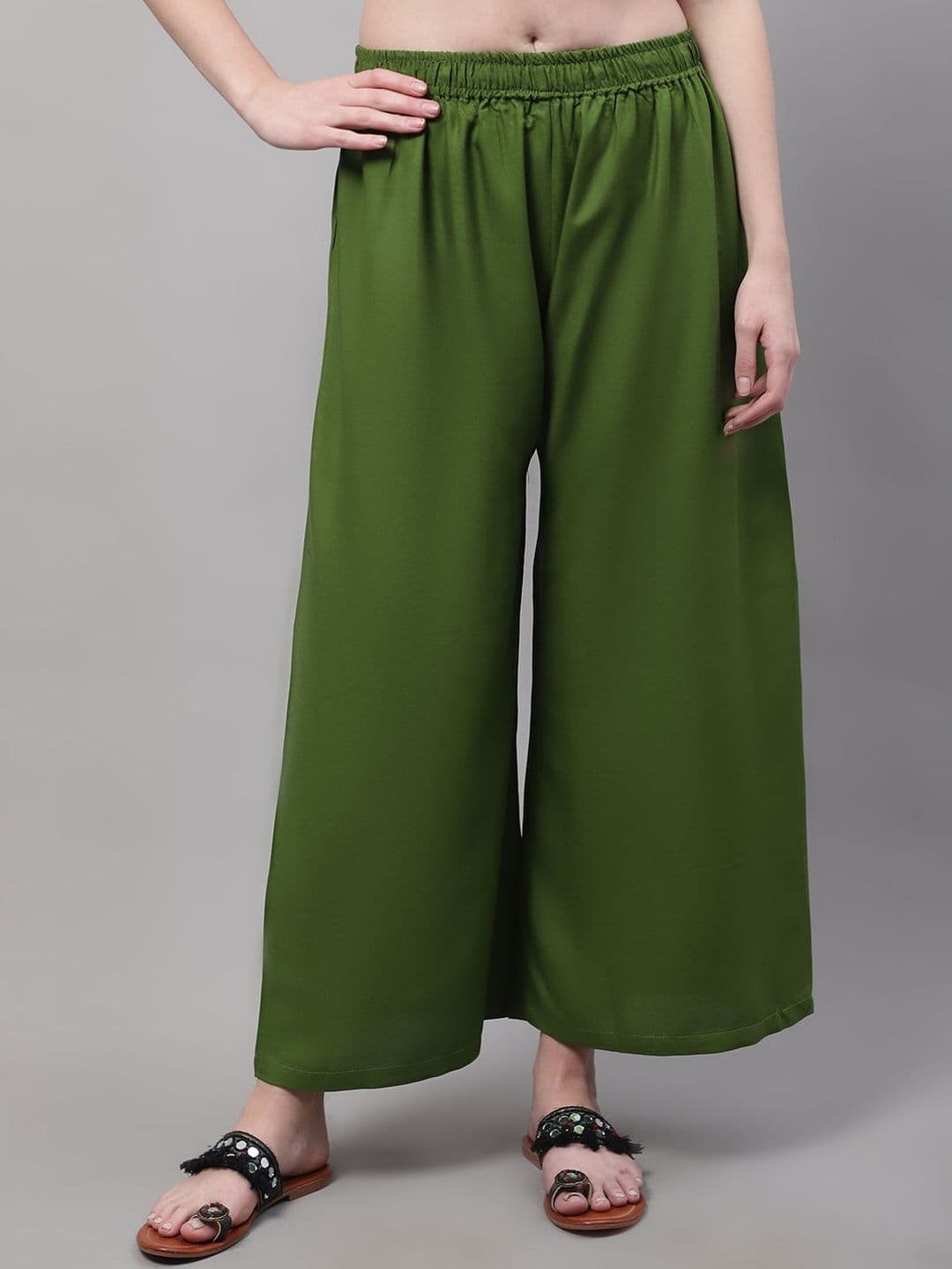 Valles365 by S.C. Women 3 Flared Ethnic Palazzos - view 1