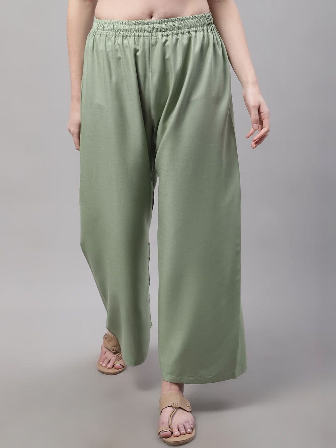 Valles365 by S.C. Women 3 Flared Ethnic Palazzos - view 1