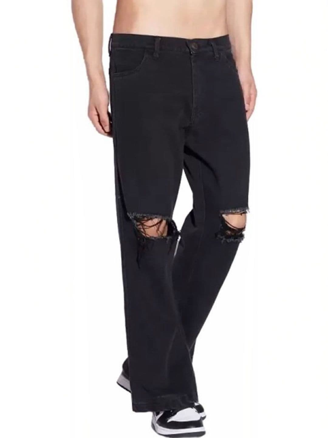 Metronaut Men Classic Regular Fit Mid-Rise Highly Distressed Stretchable Jeans