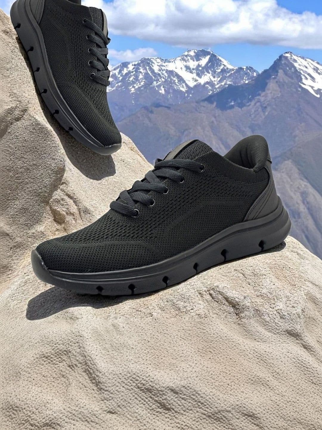 TRV Men Mesh Running Non-Marking Shoes - view 1