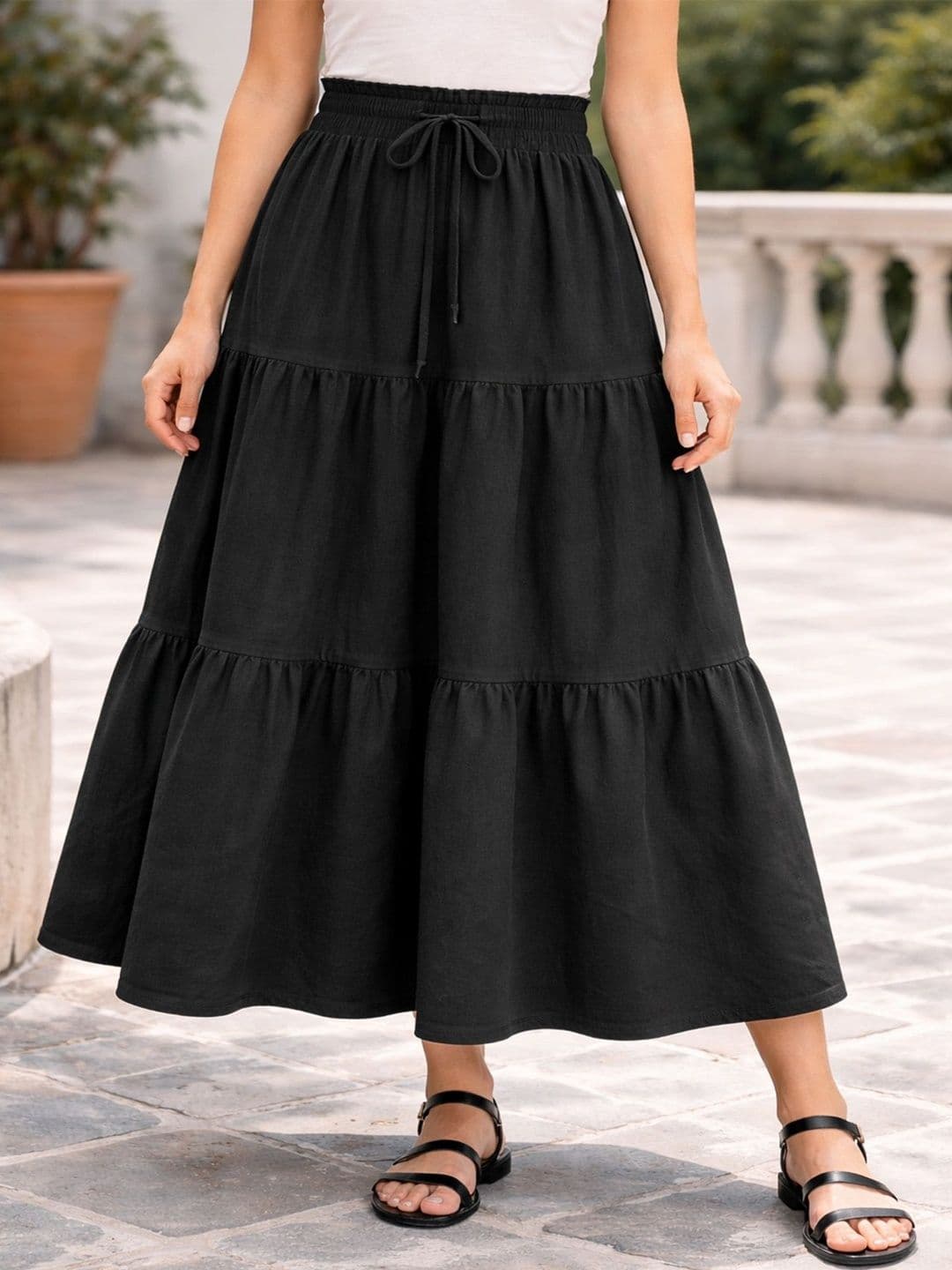 AAHWAN Maxi-Length Flared Skirts - view 1