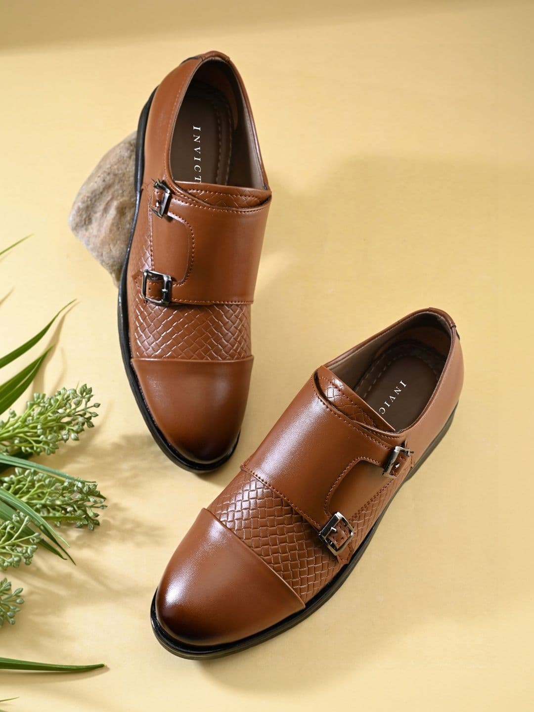 INVICTUS Men Round-Toe Formal Monk Shoes - view 1
