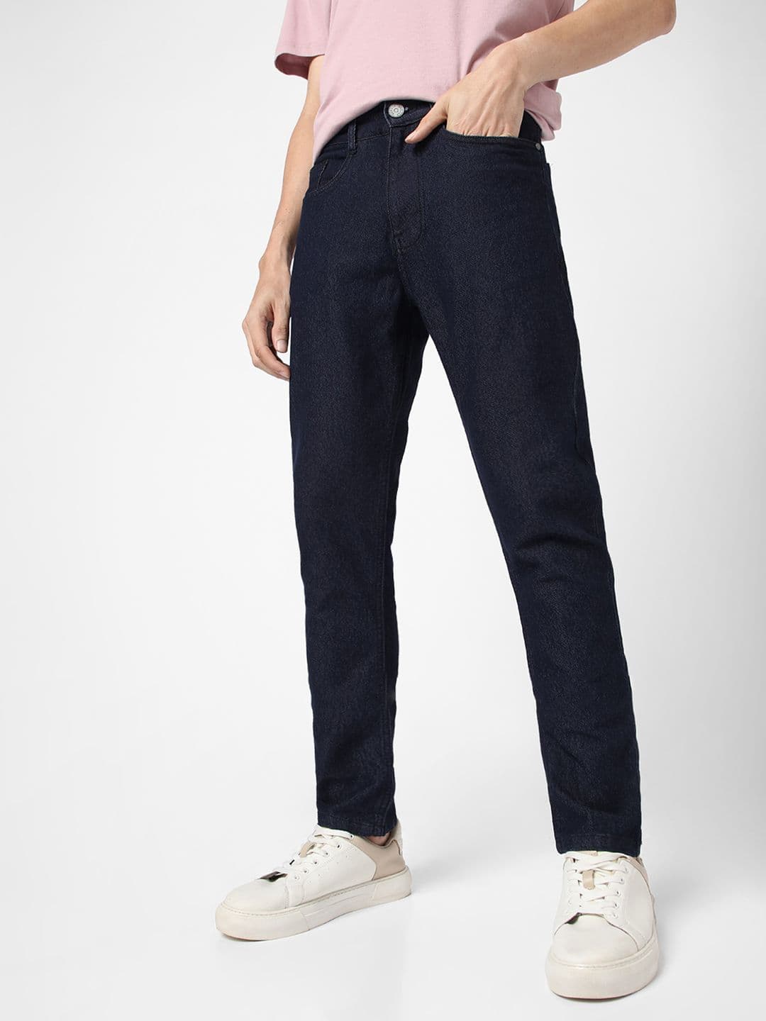 Urbano Fashion Men Blue Slim Fit Mid-Rise Clean Look Stretchable Jeans - view 1