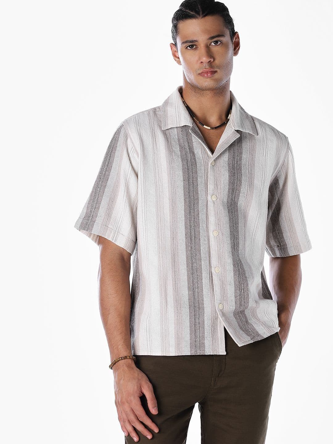 Jack & Jones Men Striped Casual Shirt - view 1